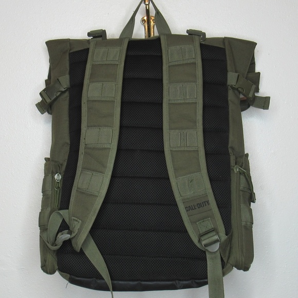 Call of Duty Military Green Roll Top Backpack Bag - Picture 2 of 8
